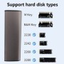 Caja M2 NVMe SSD, caja portátil PCIe SSD de 10Gbps para protocolo M.2 