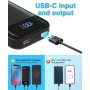 Batería Externa 27.000mAh, 22.5W Power Bank PD3.0 QC4.0 USB C PD Cargador Portátil Carga Rápida con Pantalla LCD y Outputs para