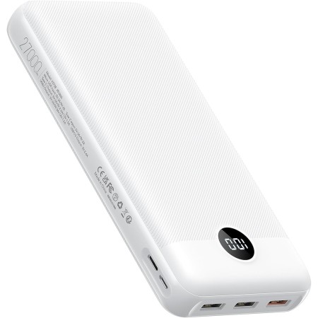 VEGER Power Bank,27000mAh Bateria Externa con Pantalla LED Bateria Portatil USB C Carga rapida PD 20W QC 3.0 con 2 Entradas y 4