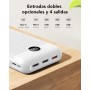 VEGER Power Bank,27000mAh Bateria Externa con Pantalla LED Bateria Portatil USB C Carga rapida PD 20W QC 3.0 con 2 Entradas y 4