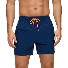 Aisprts Bañador Hombre con Bolsillos con Cremallera Bañador Natacion Repelente al Agua de Secado Rápido Pantalones Cortos Hombre