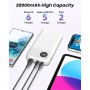 Batería Externa 20000mAh - A ADDTOP 22,5W Carga Rápida Powerbank 2 USB C Entrada&Salida 1 USB A Salida, Cargador Portátil