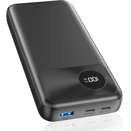 Batería Externa 20000mAh - A ADDTOP 22,5W Carga Rápida Powerbank 2 USB C Entrada&Salida 1 USB A Salida, Cargador Portátil