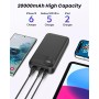 Batería Externa 20000mAh - A ADDTOP 22,5W Carga Rápida Powerbank 2 USB C Entrada&Salida 1 USB A Salida, Cargador Portátil
