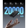 VRURC Batería Externa 20000mAh Mini Power Bank Carga Rapida 22.5W PD & QC 3.0 USB C Cargador Portatil compacta con 3 Entrada & 4