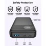 Batería Externa 20000mAh - A ADDTOP 22,5W Carga Rápida Powerbank 2 USB C Entrada&Salida 1 USB A Salida, Cargador Portátil