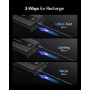 VRURC Batería Externa 20000mAh Mini Power Bank Carga Rapida 22.5W PD & QC 3.0 USB C Cargador Portatil compacta con 3 Entrada & 4