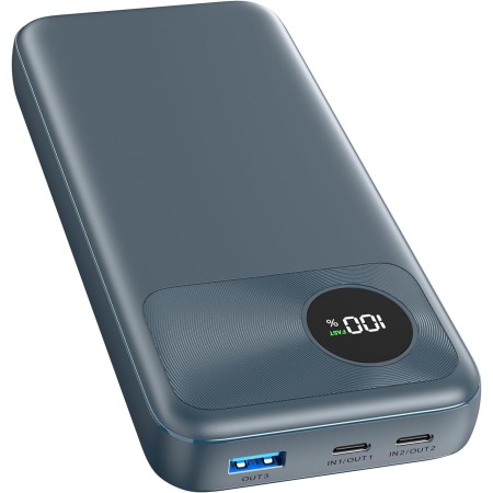 Batería Externa 20000mAh - A ADDTOP 22,5W Carga Rápida Powerbank 2 USB C Entrada&Salida 1 USB A Salida, Cargador Portátil