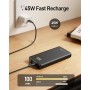 VEEKTOMX Power Bank 65W, 20000mAh Bateria Externa para Laptop con Cable USB C a C de 100W (1.5m), PD Quick Charge 3.0 Power Bank