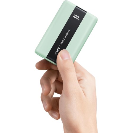 VRURC Batería Externa 20000mAh Mini Power Bank Carga Rapida 22.5W PD & QC 3.0 USB C Cargador Portatil compacta con 3 Entrada & 4
