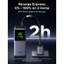 UGREEN Nexode Power Bank 20000mAh 130W, Cargador Portátil con 2 USB C y 1 Tipo A Batería Externa con Pantalla, Compatible con
