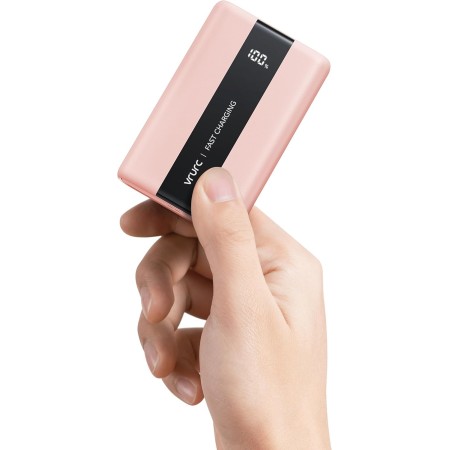 VRURC Batería Externa 20000mAh Mini Power Bank Carga Rapida 22.5W PD & QC 3.0 USB C Cargador Portatil compacta con 3 Entrada & 4