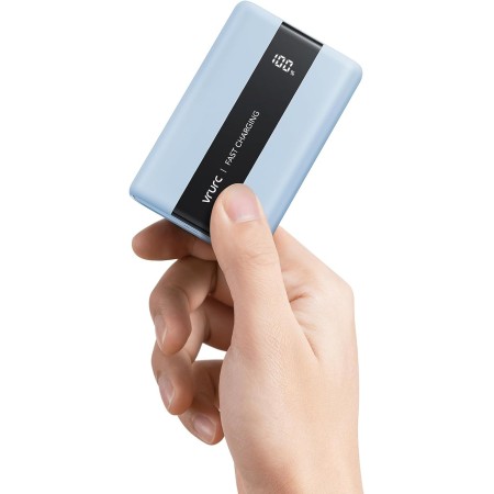 VRURC Batería Externa 20000mAh Mini Power Bank Carga Rapida 22.5W PD & QC 3.0 USB C Cargador Portatil compacta con 3 Entrada & 4
