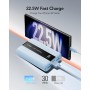 VRURC Batería Externa 20000mAh Mini Power Bank Carga Rapida 22.5W PD & QC 3.0 USB C Cargador Portatil compacta con 3 Entrada & 4