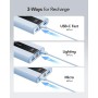 VRURC Batería Externa 20000mAh Mini Power Bank Carga Rapida 22.5W PD & QC 3.0 USB C Cargador Portatil compacta con 3 Entrada & 4