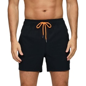 Aisprts Bañador Hombre con Bolsillos con Cremallera Bañador Natacion Repelente al Agua de Secado Rápido Pantalones Cortos Hombre