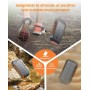 Cargador Solar Power Bank 27000mah - Riapow 22,5W Carga Rápida Batería Externa Inalámbrica con 2 Cables Integrado y Linternas,