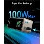 Anker Prime Power Bank, Cargador portátil de 20 000 mAh con Salida de 200 W, Pantalla Digital Inteligente, 2 Puertos USB-C y 1