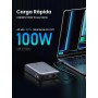 UGREEN Nexode Power Bank 100W 20000mAh, Cargador Portátil con 3 Puertos, Batería Externa Carga Rápida con Pantalla, Compatible