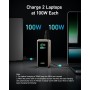 Anker Prime Power Bank, Cargador portátil de 20 000 mAh con Salida de 200 W, Pantalla Digital Inteligente, 2 Puertos USB-C y 1