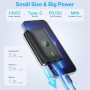 Bateria Externa Carga Rapida 10000mAh,PD 22.5W Power Bank con Pantalla LED, Salida 12V,Mini Bateria Externa Movil con USB