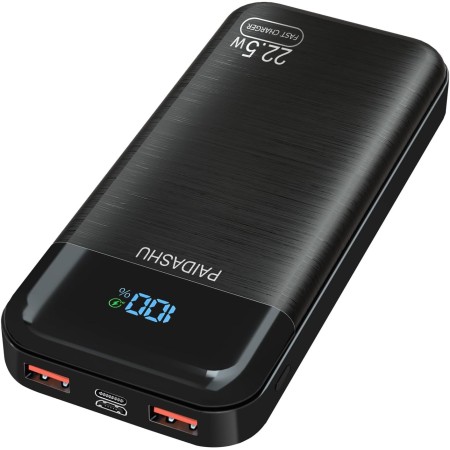 Batería Externa 27.000mAh, 22.5W Power Bank PD3.0 QC4.0 USB C PD Cargador Portátil Carga Rápida con Pantalla LCD y Outputs para
