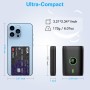 Bateria Externa Carga Rapida 10000mAh,PD 22.5W Power Bank con Pantalla LED, Salida 12V,Mini Bateria Externa Movil con USB