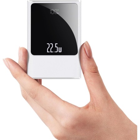Batería externa superrápida de 22,5 W con 10000 mAh, salidas y entradas USB-C, cargador de teléfono portátil, mini batería