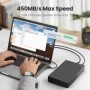 Caja HDD de 3,5 pulgadas, adaptador SATA a USB 3,0, carcasa de disco d