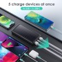 Power Bank 26800mAh Batería Externa con 5 Salidas, USB C (Entrada & Salida) Batería Portátil 15W PD 3A Carga Rápida Cargador