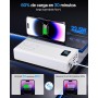 50000mAh Power Bank：22.5W Batería Externa de Carga rápida con Gran Capacidad y 5 Salidas y 3 entradas 2.5×20000 mAh