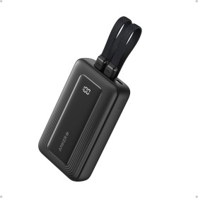 Anker Zolo Power Bank, Cargador Portátil de 10.000 mAh y 30 W de Potencia Máxima con USB-C Integrado y Cables Lightning con