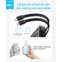Anker Zolo Power Bank, Cargador Portátil de 10.000 mAh y 30 W de Potencia Máxima con USB-C Integrado y Cables Lightning con