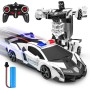 Coche Teledirigido Niños 3 4 5 6 7 8 9 Años, 2 en 1 Radiocontrol Transformar RC Cars/Robots Rotación 360° Coches Juguetes