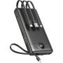 Power Bank 20000mAh, VEEKTOMX Bateria Externa USB C Cargador Portatil con Cables Integrados, 5 Salidas y 2 Entradas Powerbank