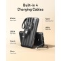 Power Bank 20000mAh, VEEKTOMX Bateria Externa USB C Cargador Portatil con Cables Integrados, 5 Salidas y 2 Entradas Powerbank