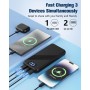 Power Bank 10000mAh, 22.5W Bateria Externa Carga Rapida, Bateria Portatil PD3.0 QC4.0 Cargador Portátil USB C Input & Output con
