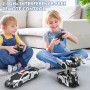 Coche Teledirigido Niños 3 4 5 6 7 8 9 Años, 2 en 1 Radiocontrol Transformar RC Cars/Robots Rotación 360° Coches Juguetes