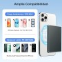 YISH Batería Externa mag-Safe Powerbank: 5000mAh 9MM Slim Magnetica Powerbank Inalambrico Cargador Portátil con USB-C Carga