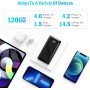 Slimmest Batería Externa Carga Rapida 12000mAh Power Bank USB C con PD 22.5W Cargador Movil Portatil de Gran Capacidad
