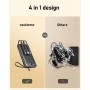 Power Bank 20000mAh, VEEKTOMX Bateria Externa USB C Cargador Portatil con Cables Integrados, 5 Salidas y 2 Entradas Powerbank
