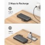 Power Bank 20000mAh, VEEKTOMX Bateria Externa USB C Cargador Portatil con Cables Integrados, 5 Salidas y 2 Entradas Powerbank