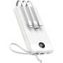 Power Bank 20000mAh, VEEKTOMX Bateria Externa USB C Cargador Portatil con Cables Integrados, 5 Salidas y 2 Entradas Powerbank