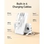 Power Bank 20000mAh, VEEKTOMX Bateria Externa USB C Cargador Portatil con Cables Integrados, 5 Salidas y 2 Entradas Powerbank