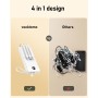 Power Bank 20000mAh, VEEKTOMX Bateria Externa USB C Cargador Portatil con Cables Integrados, 5 Salidas y 2 Entradas Powerbank