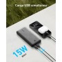 Anker Cargador Portátil, Power Bank 325 (PowerCore Essential 20K), Batería de 20.000 mAh con tecnología PowerIQ, Puertos de
