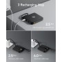 VRURC Power Bank 10000mAh con 4 Cables Integrados, batería de Carga rápida USB C de 22,5 W, Pantalla LED de Power Bank móvil