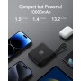 VRURC Power Bank 10000mAh con 4 Cables Integrados, batería de Carga rápida USB C de 22,5 W, Pantalla LED de Power Bank móvil