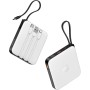 VRURC Power Bank 10000mAh con 4 Cables Integrados, batería de Carga rápida USB C de 22,5 W, Pantalla LED de Power Bank móvil