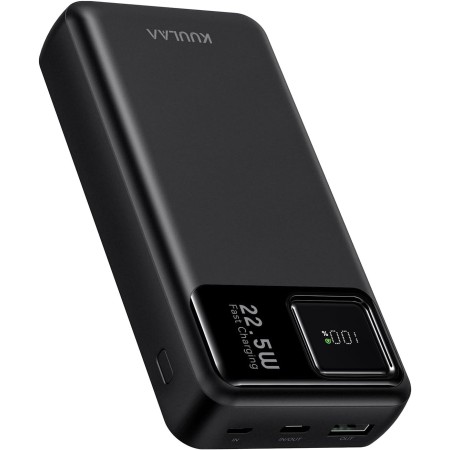 20000mAh Power Bank 22.5W Bateria Externa Carga Rapida USB C In/Output Bateria Portatil Pantalla LED, Cargador Portatil Batería